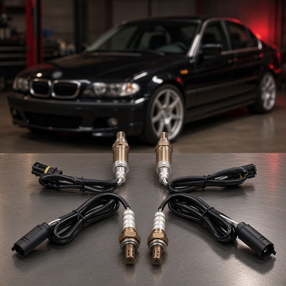 BMW 3/5/X3/X5/Z3/Z4 (1999+) oxygen sensors on garage workbench