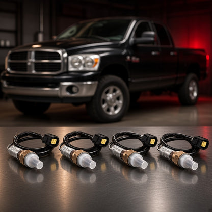 Dodge Ram 2500 (2003-2010) 5.7 oxygen sensors on garage workbench