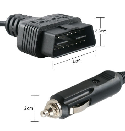 OBD2 Memory Saver ECU Emergency Power Supply Cigarette Lighter Cable