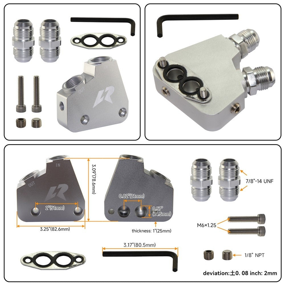 Oil Cooler Kit for Chevrolet Corvette (1997-2019) 5.7L, 6.0L, 6.2L