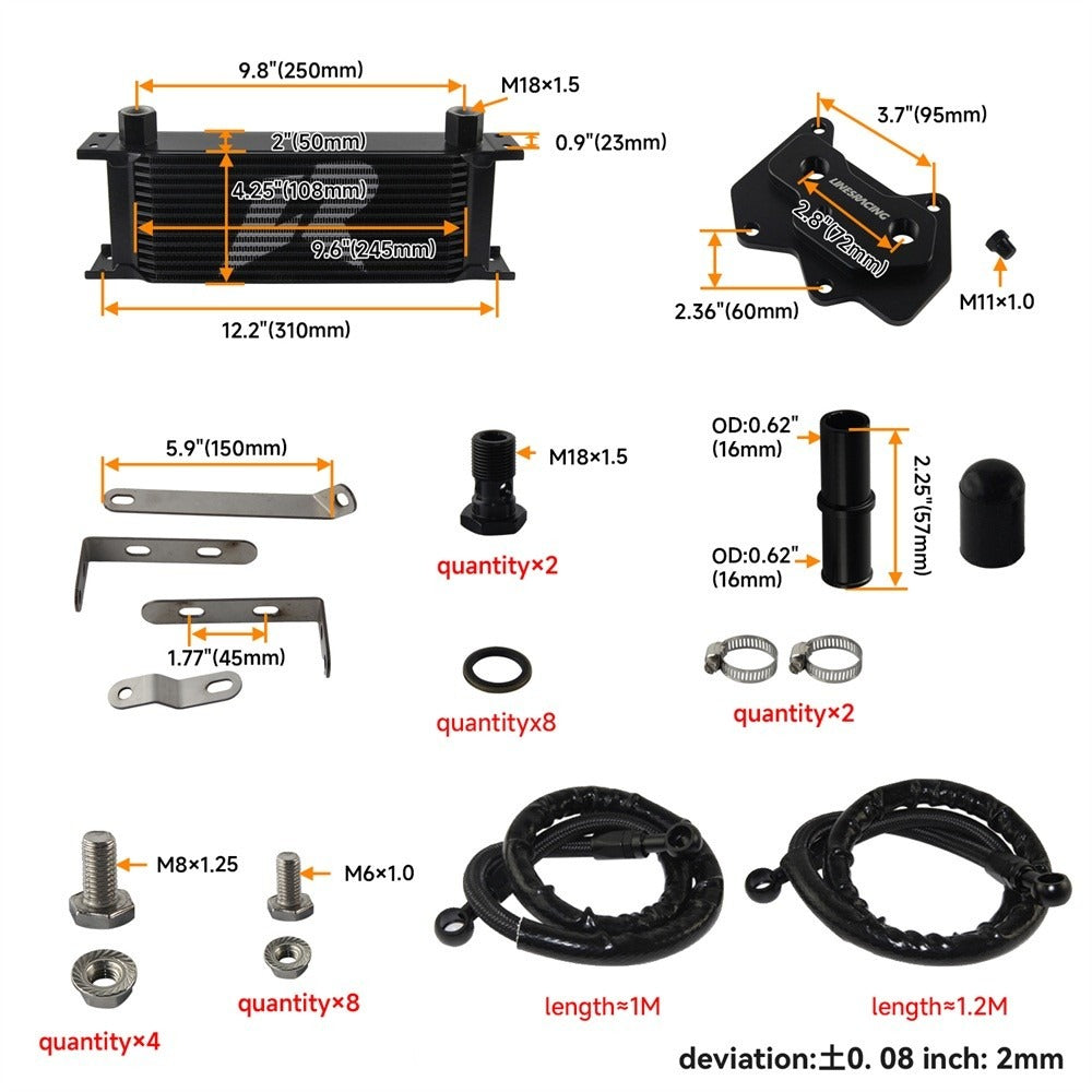 Oil Cooler Kit for Volkswagen Golf GTI (2004-2008) 2.0L