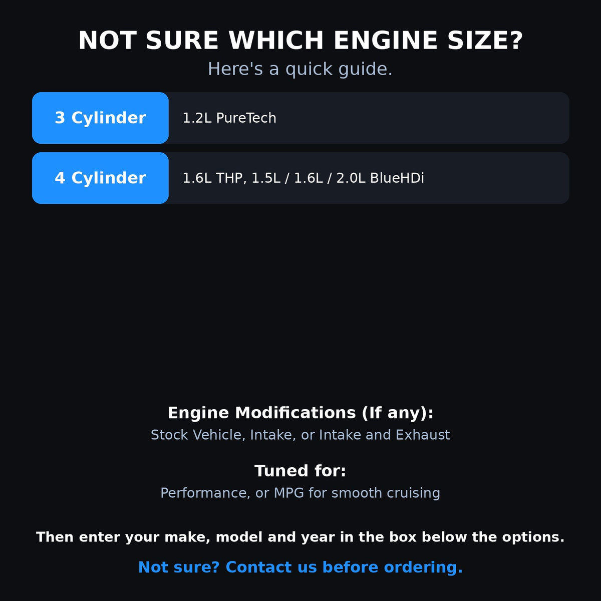 Choosing your engine size and options for a Citroen