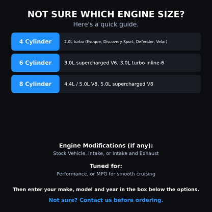 Choosing your engine size and options for a Land Rover