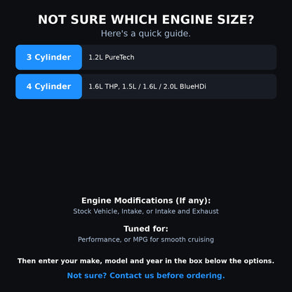 Choosing your engine size and options for a Peugeot