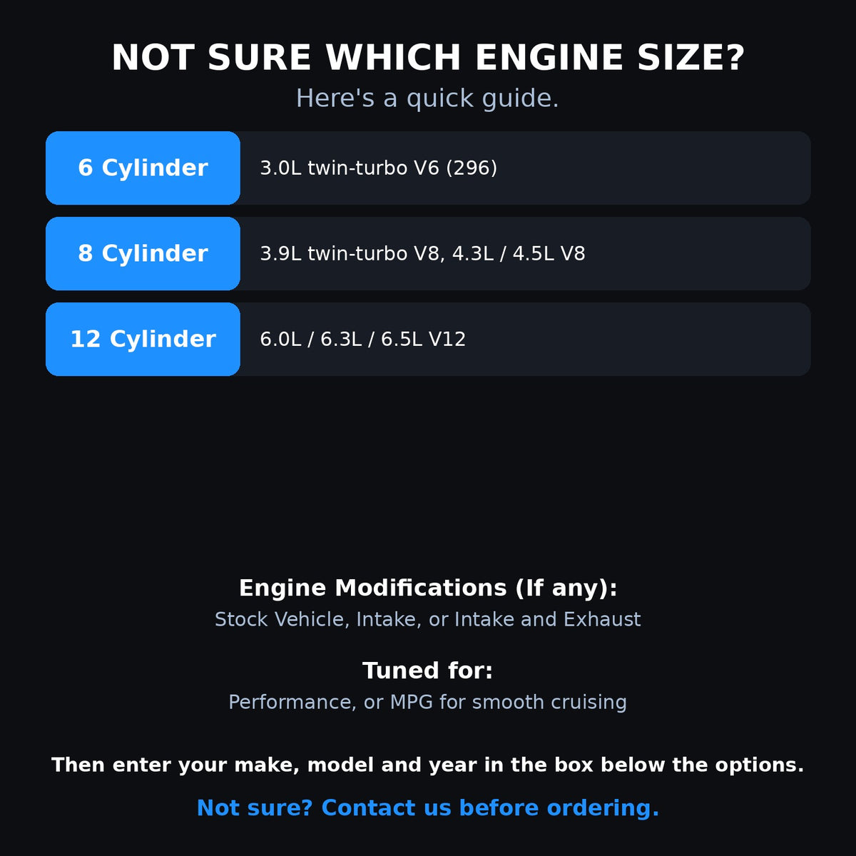 Choosing your engine size and options for a Ferrari