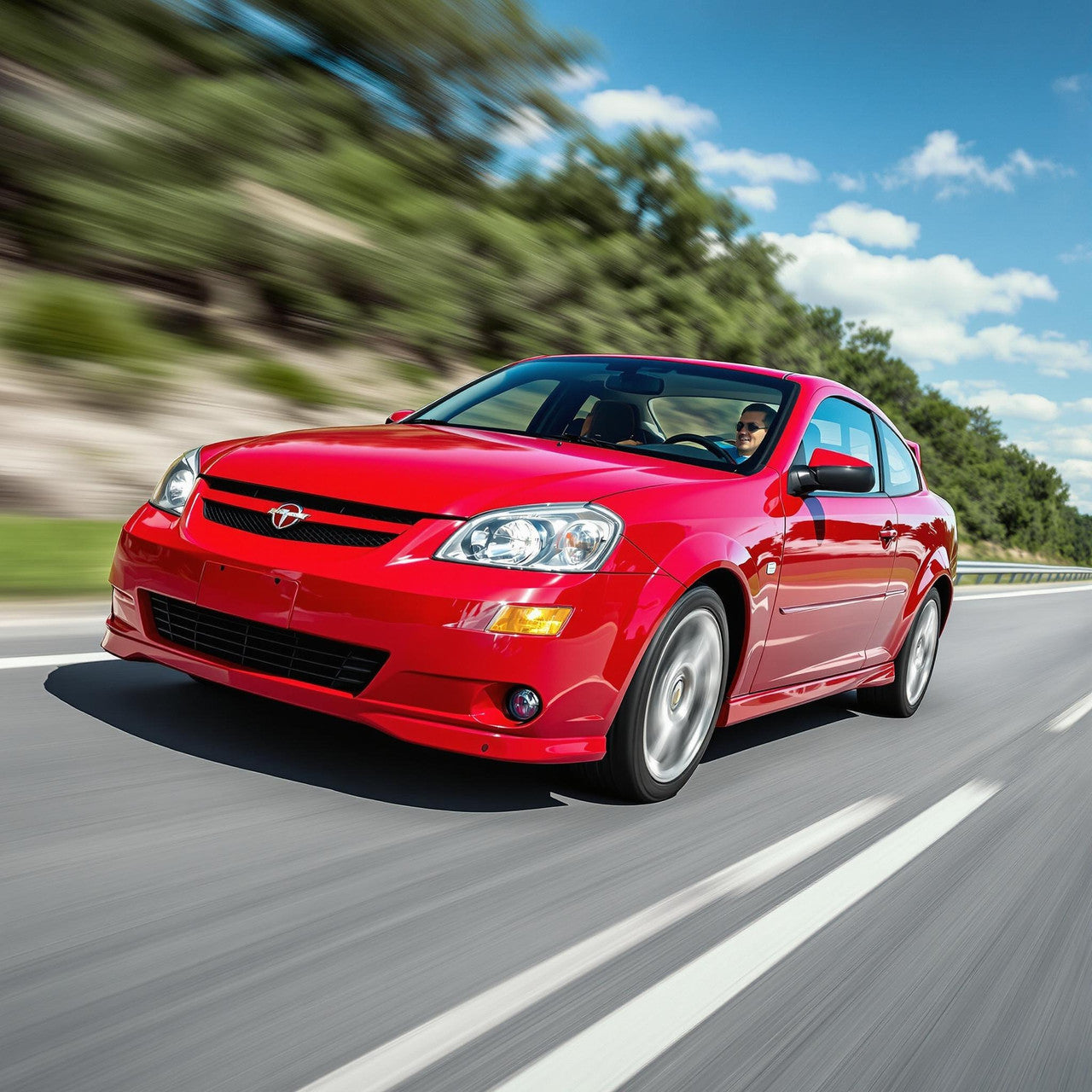 Performance Air Intake for Chevrolet Cobalt (2005-2010) LT LS Sport with 2.2L/2.4L L4 Engines Black Red