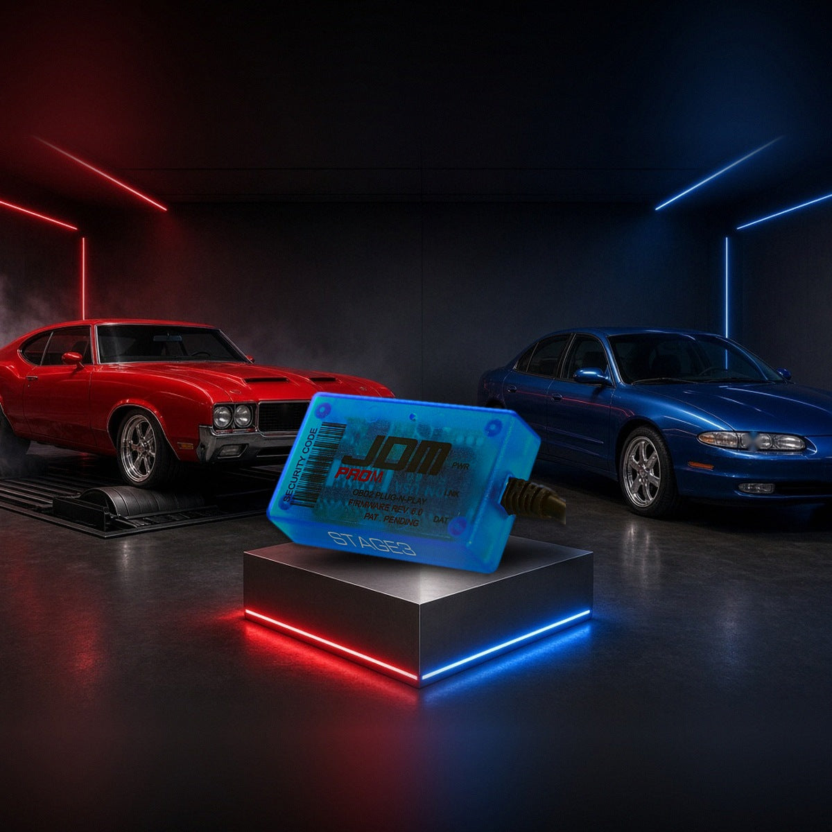 Stage 3 performance chip with Oldsmobile 442 and Aurora