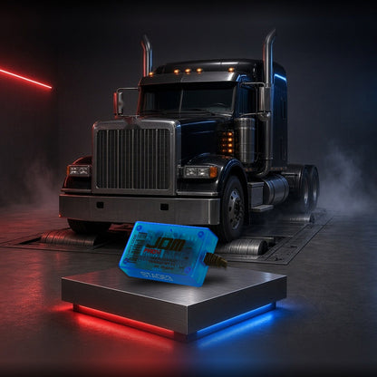 Stage 3 performance chip with a Peterbilt 389 semi truck