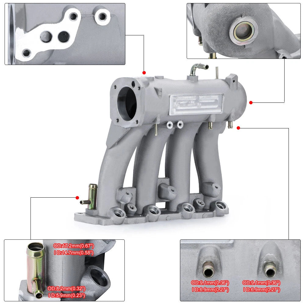 Performance Intake Manifold Throttle Body for Honda Civic EX CRX (1988-2000) 1.6L 