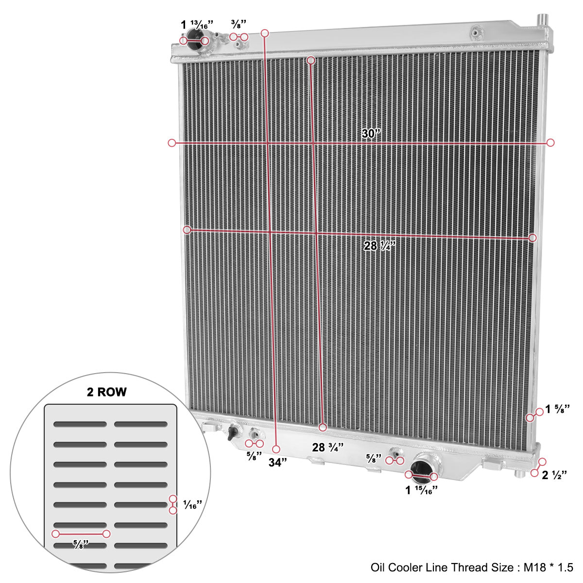 Performance Radiator for Ford F250 F350 F450 Excursion (2003-2007) 6.0L