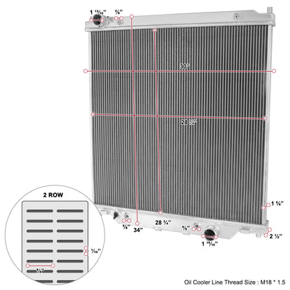 Performance Radiator for Ford F250 F350 F450 Excursion (2003-2007) 6.0L
