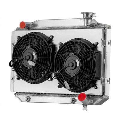 Performance Radiator with Shroud for Chevrolet Corvette (1955-1960) 3.8L 4.3L 4.6L