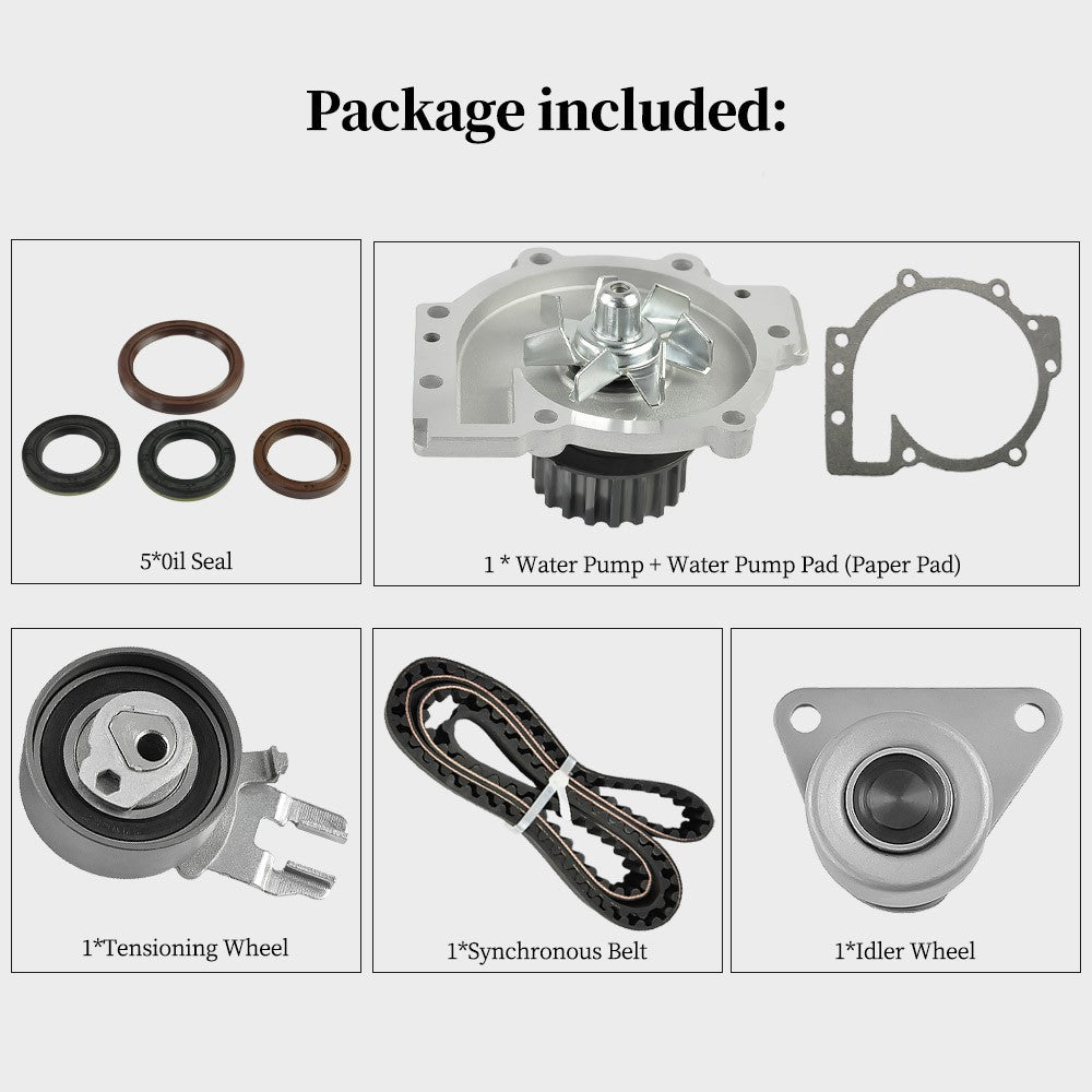Performance Water Pump & Timing Belt Kit for Volvo S60 (2001-2016) 2.3L 2.4L 2.5L