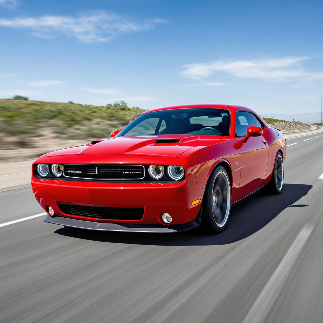 Cold Air Intake Kit for Dodge Challenger (2011-2021) with 3.6L V6 Engine Blue