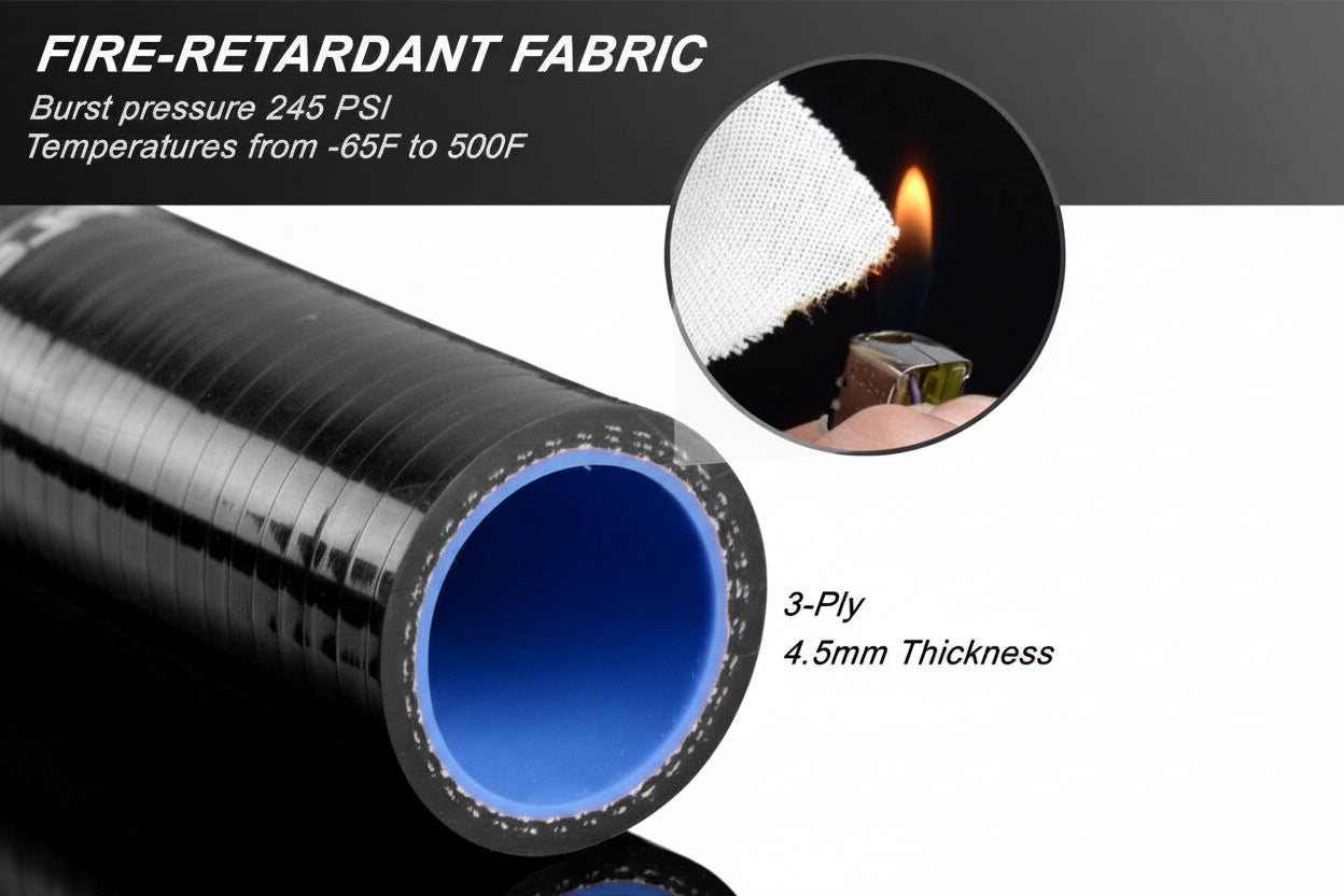 Radiator Coolant Silicone Hose Kit for Ford Mustang Falcon Fairlane (1967-1970) 5.8L 6.4L 7.0L