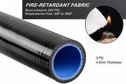 Radiator Coolant Silicone Hose Kit for Toyota Tacoma Pickup (1990-1995) 3.0L Engine