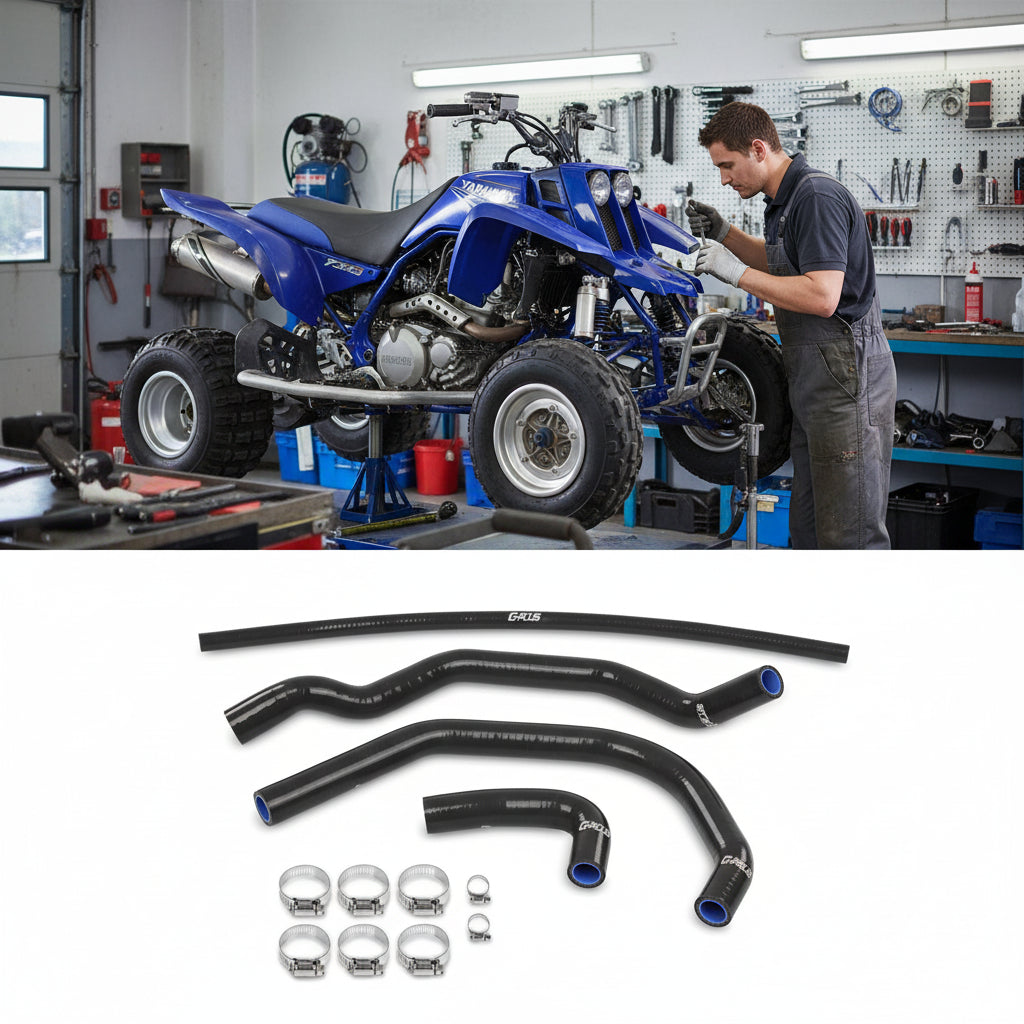 Kit de durites en silicone pour liquide de refroidissement de radiateur pour Yamaha YFZ350 Banshee (1987-2006)