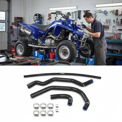 Kit de durites en silicone pour liquide de refroidissement de radiateur pour Yamaha YFZ350 Banshee (1987-2006)