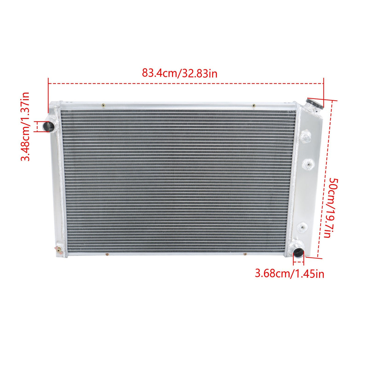 Radiator for Chevrolet C10 C20 C30 K10 K20 K30 (1973-1987) 7.4L (4 Row)