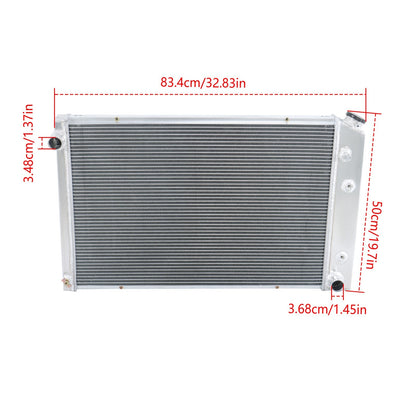 Radiator for Chevrolet C10 C20 C30 K10 K20 K30 (1973-1987) 7.4L (4 Row)