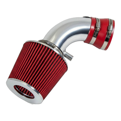 Chrome ram air intake with red filter for Dodge Caravan and Chrysler Voyager 2001-2007 3.3L