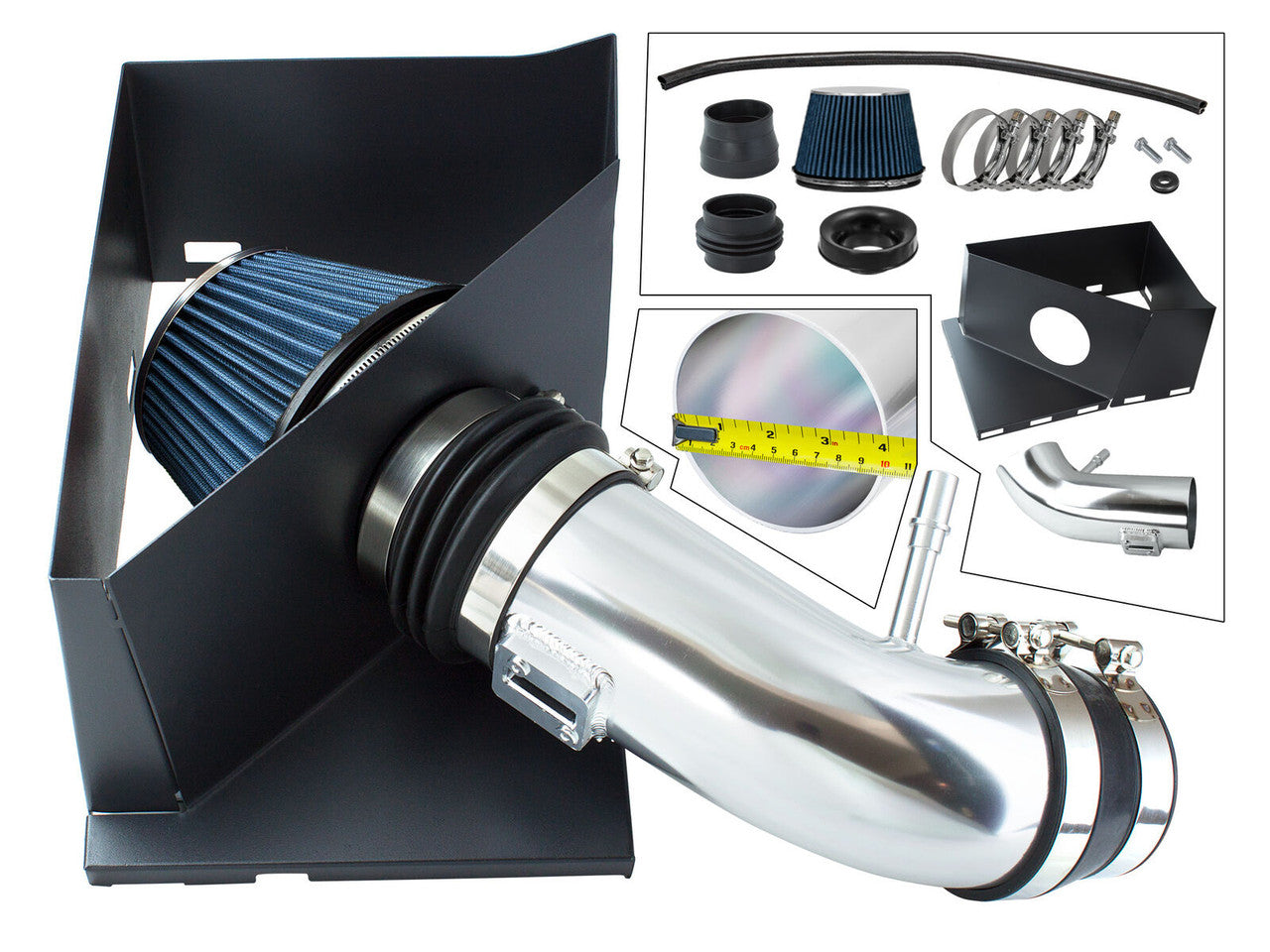 Blue Cold Air Intake for Dodge Ram 2500 and 3500 (2014-2018) 6.4L Engine