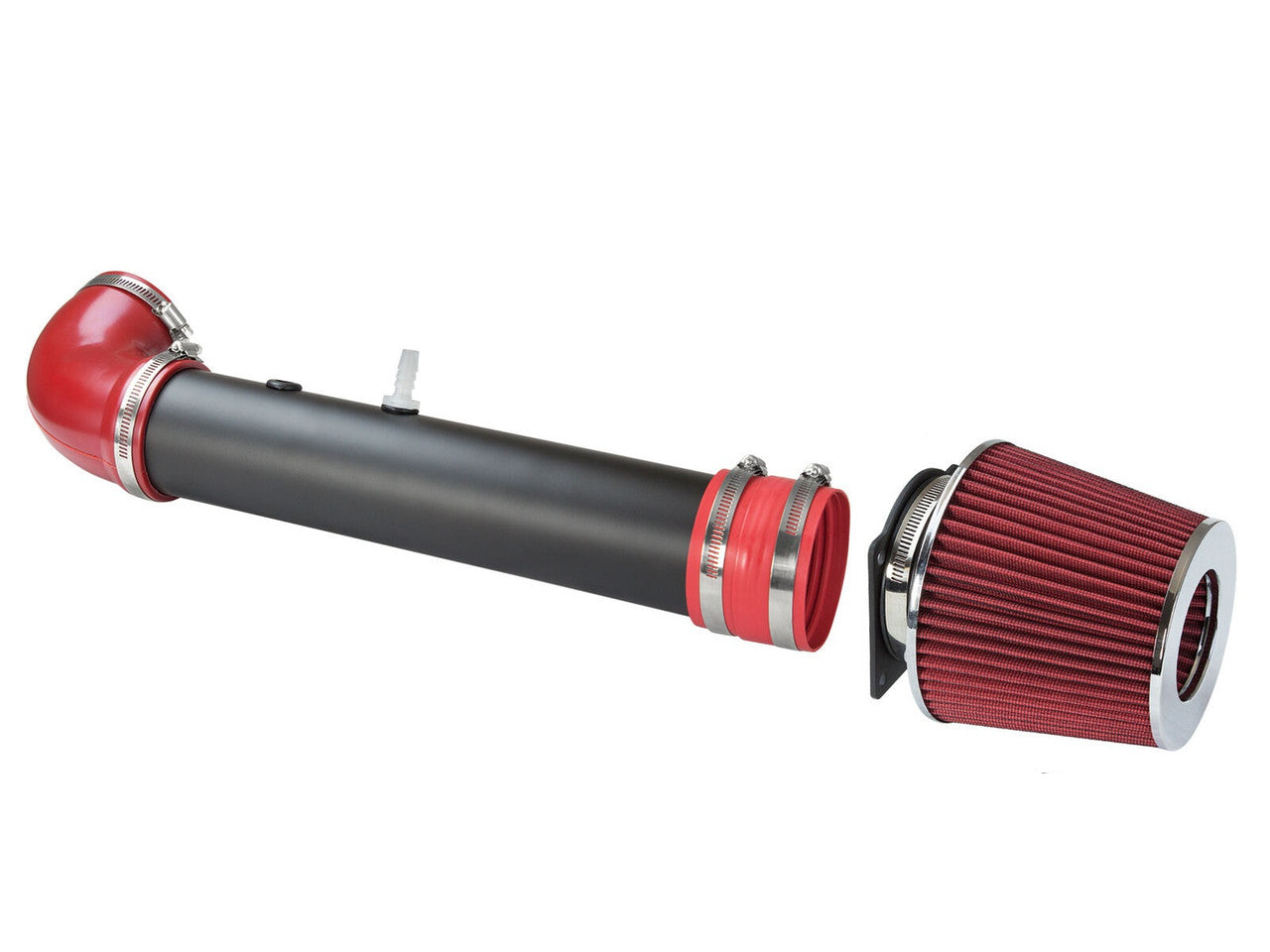 Red Grey Coated Cold Air Intake for Ford F150 (1997-2003) 4.2L V6 Engine