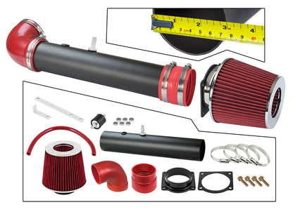Red Grey Coated Cold Air Intake for Ford F150 (1997-2003) 4.2L V6 Engine