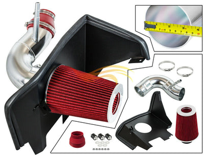 Performance Air Intake W/Heat Shield For Chevrolet Camaro (2016-2021) With 2.0T Turbo Engine Red