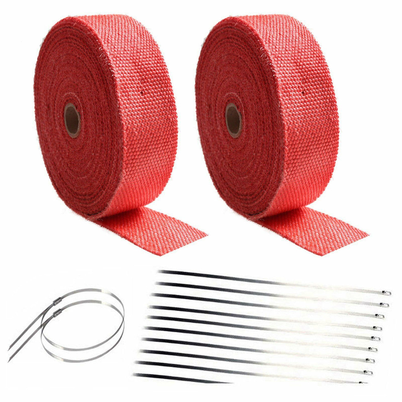 50 FT Thermal Wrapping Red Heat Tape for Exhaust Manifold Headers