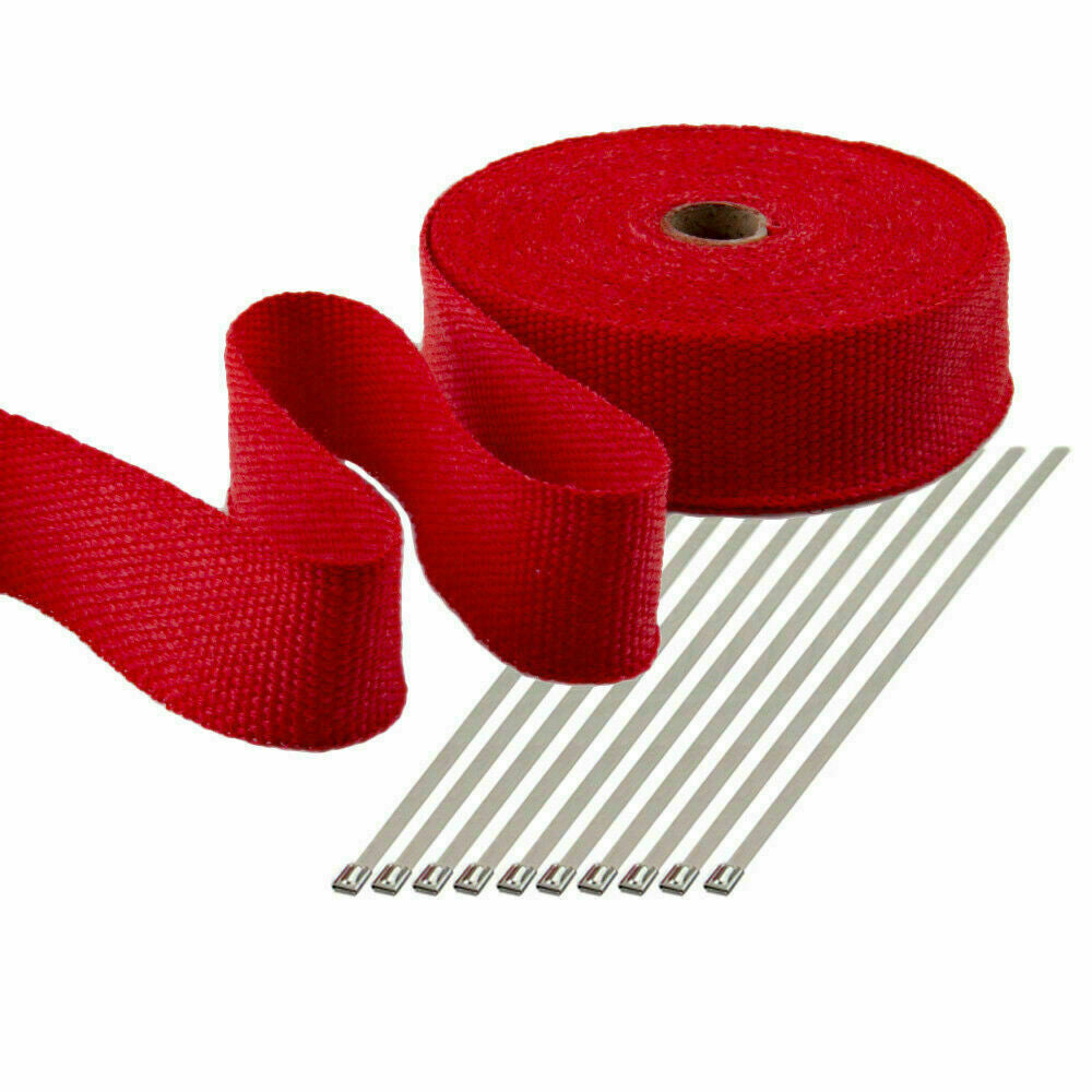 50 FT Thermal Wrapping Red Heat Tape for Exhaust Manifold Headers