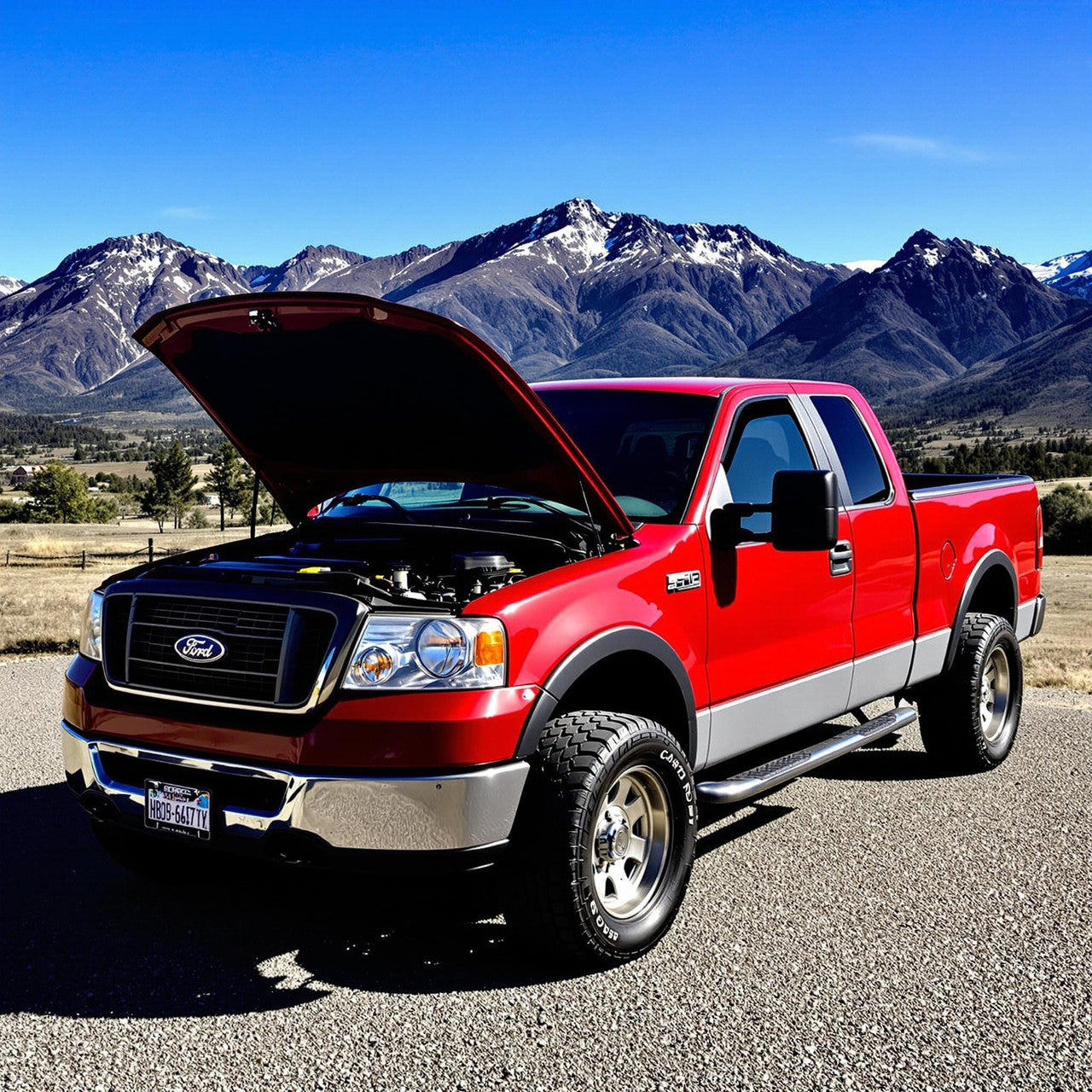 Cold Air Intake for Ford F-150 (2005-2008) 5.4L V8 Engine - Red