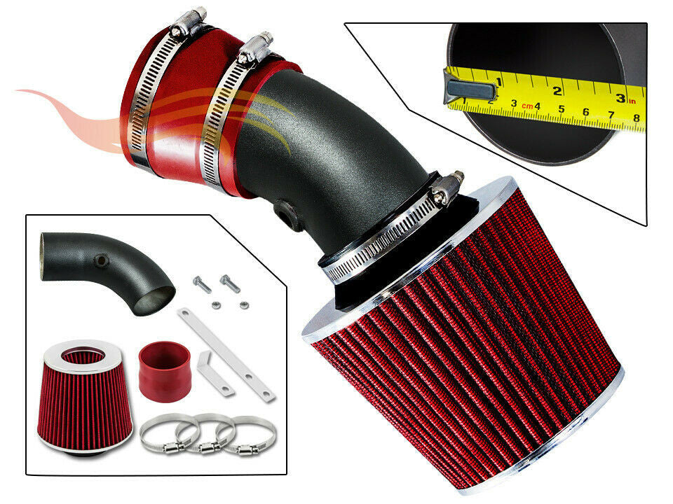 Ram Air Intake Kit for Buick Park Avenue Regal Riviera LeSabre (1997-2005) with 3.8L V6 Engine Black