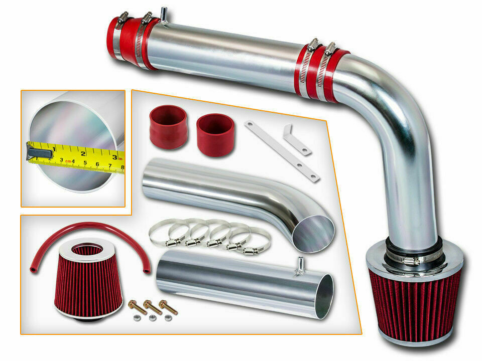 Chrome Cold Air Intake Kit for Kia Rio (2012-2015) with 1.6L 4-Cylinder Engine