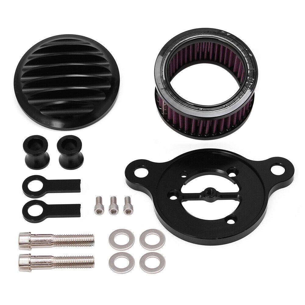 OUMURS Chrome Air Cleaner Intake Filter System – Fits Harley Sportster 883 1200 1988-2024
