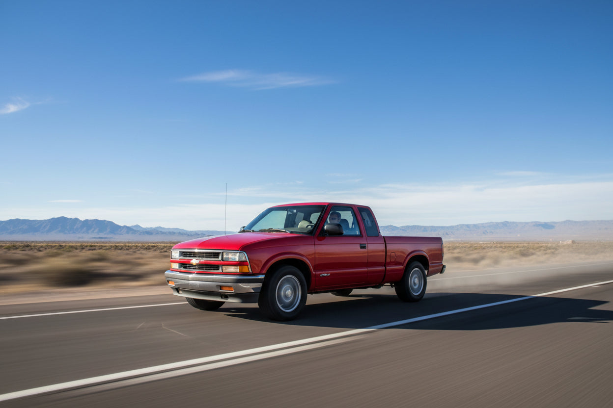 Cold Air Intake Kit for Chevrolet S-10 Pickup (1996-2004) with 4.3L V6 Engine Red Default Title