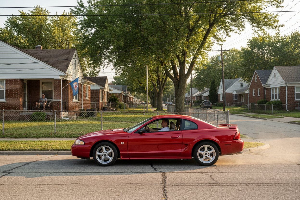 Admission d'air froid à revêtement noir pour moteur Ford Mustang (1996-2004) 4,6 L