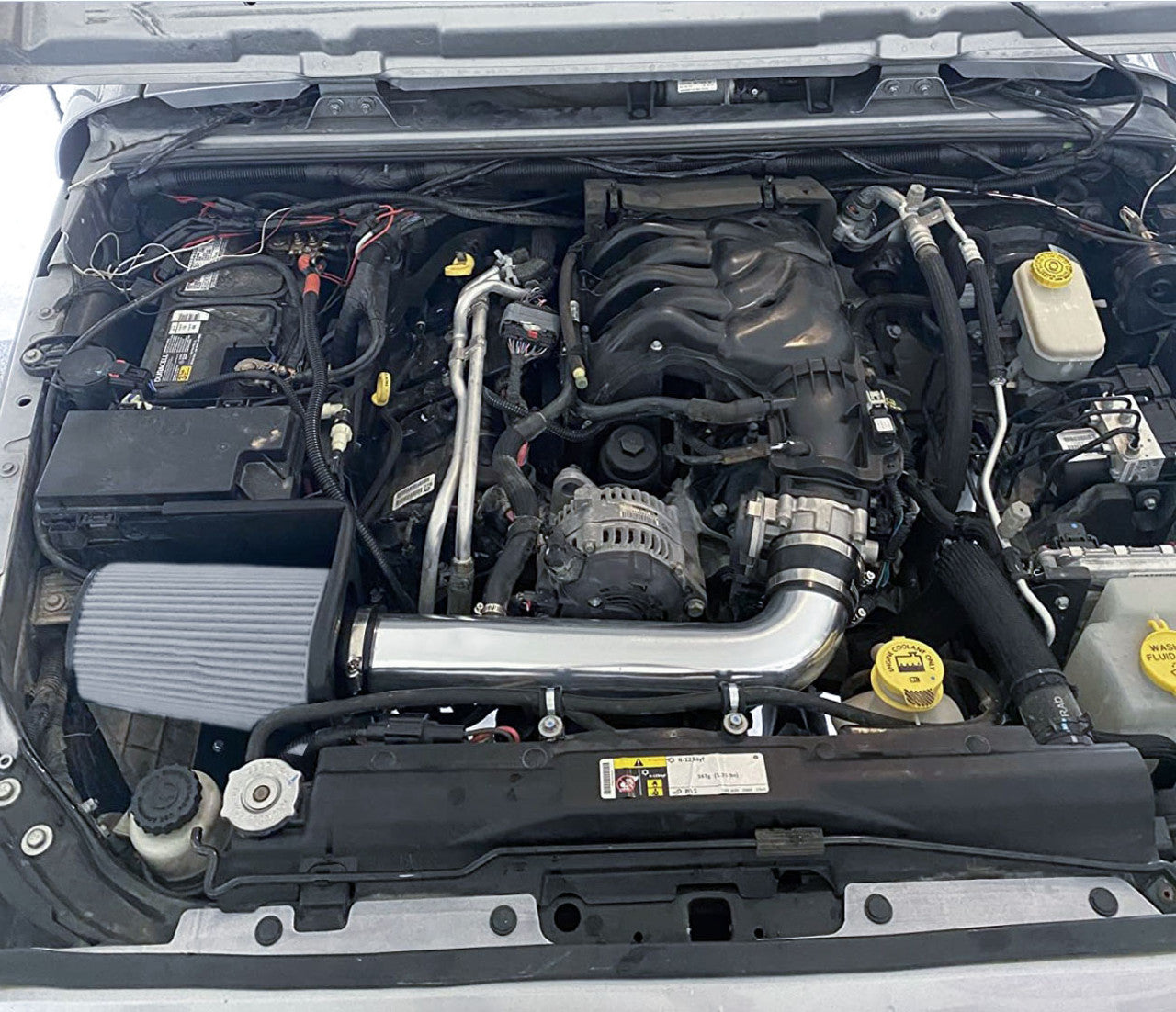 Cold Air Intake For Jeep Wrangler Rubicon (2012-2018) with 3.6L V6 Engine Black