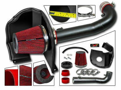 Cold Air Intake for Chevy Silverado 1500/GMC Sierra 1500 (2014-2018) 4.3L V6 Engines All Black
