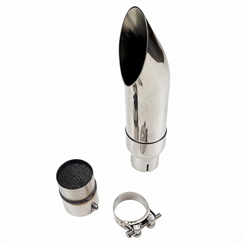 Slip-On Exhaust Tip for Harley Davidson Street Bob (2018-2024) Stainless with dB Killer
