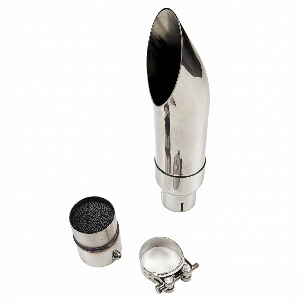 Slip-On Exhaust Tip for Honda CBR600F4i (2001-2006) Stainless with dB Killer