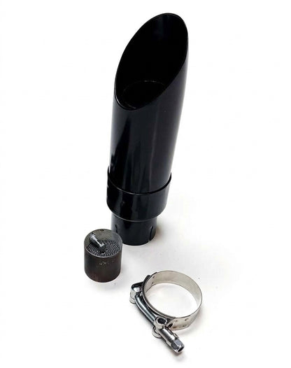 Slip-On Exhaust Tip for Suzuki Savage 650 (1986-2004) Black with Baffle
