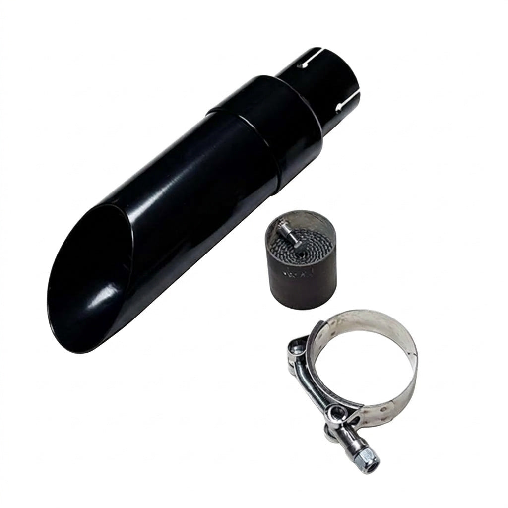 Slip-On Exhaust Tip for Yamaha Bolt (2014-2024) Black with Baffle