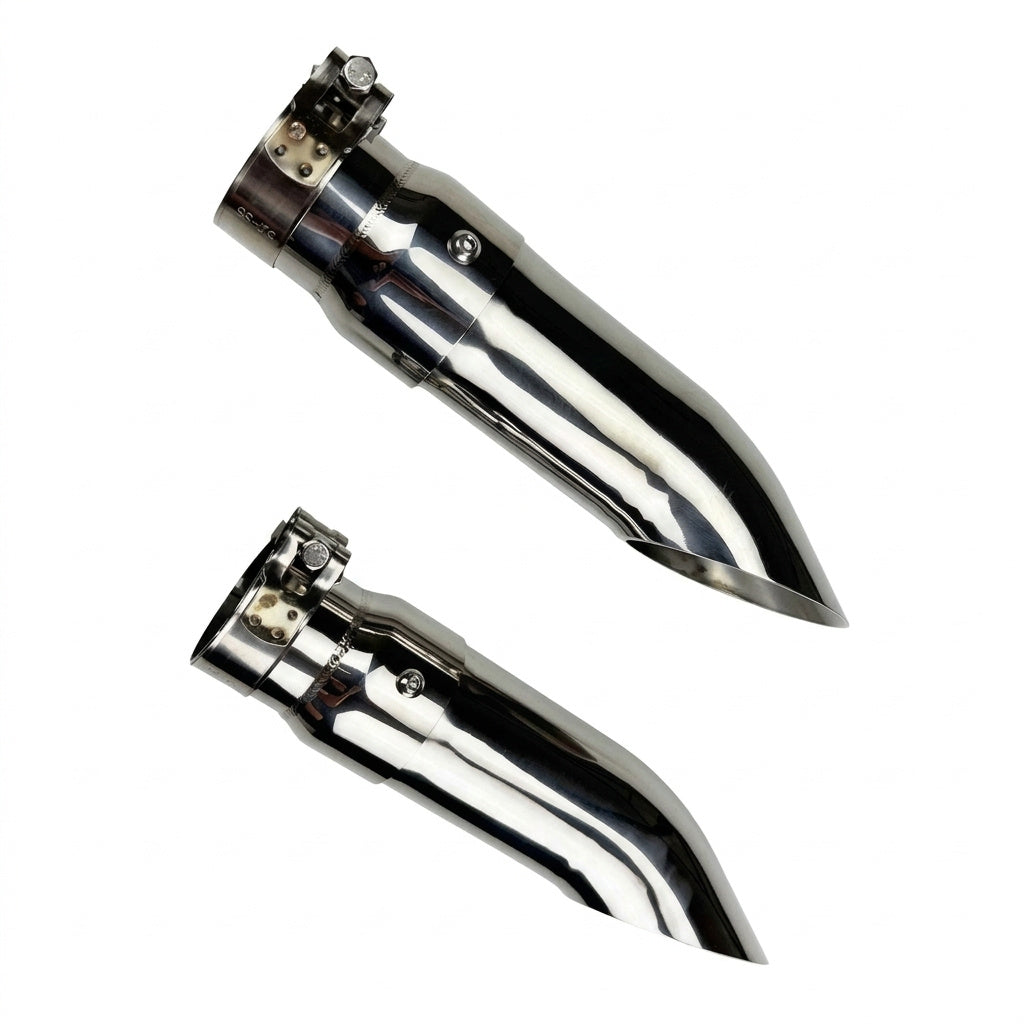 Slip-On Exhaust Tips for Ducati Monster 695 (2007-2008) Stainless with dB Killer