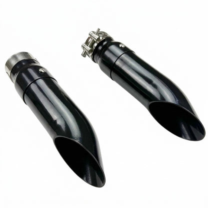Slip-On Exhaust Tips for Suzuki Hayabusa (2008-2020) Black with dB Killer
