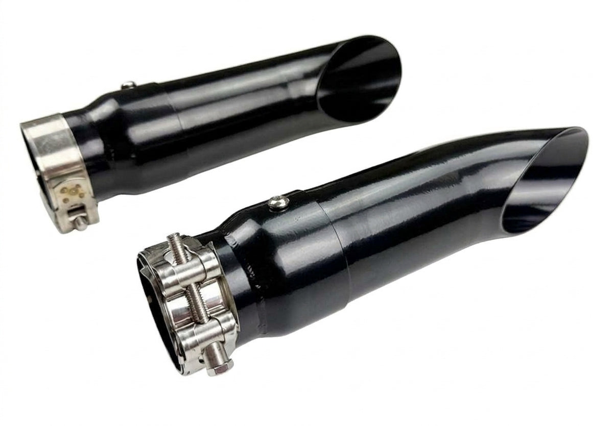Slip-On Exhaust Tips for Suzuki Hayabusa (2008-2020) Black with dB Killer