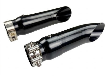 Slip-On Exhaust Tips for Suzuki Hayabusa (2008-2020) Black with dB Killer