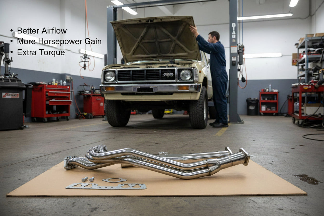 Stainless Steel Exhaust Header for Toyota Celica & Pickup (1975-1980) 2.2L SOHC Engine