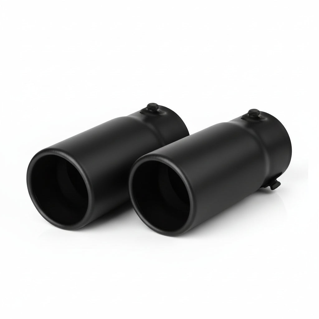 Stainless Steel Exhaust Pipe Muffler Dual Tips for Dodge Dart (2013-2016) All Engines - Black