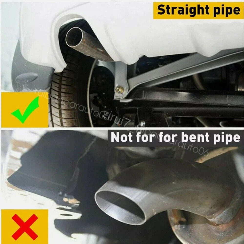 Stainless Steel Exhaust Pipe Muffler Dual Tips for Dodge Dart (2013-2016) All Engines - Black